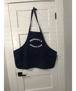 Vintage Navy Blue Chef&#39;s Apron HERSHEY&#39;S COOKIE SHOP Made in USA - $342.12 MXN