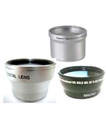 Wide Lens + Tele Lens + Tube bundle for Olympus C-750, C-760, C-765 C-77... - £37.30 GBP