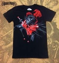 IRON FIST Skull Skeleton Death Punk Goth Biker Emo Hot Topic Skeleton Tee Top - £51.95 GBP
