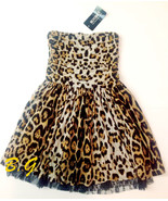 Shibuya 109 Gyaru MOUSSY Leopard Strapless Fit and Flare Lace Dress Clubwear - $117.00