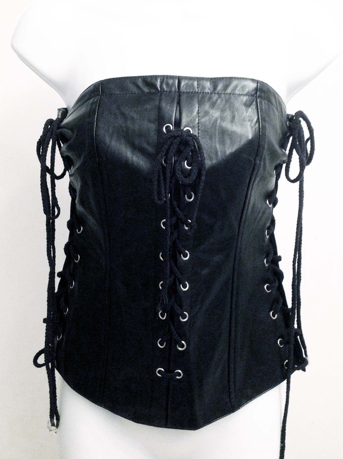 Primary image for Hot Topic Steampunk Goth Rave Punk Visual Kei Fetish Bondage Laced Up Corset Top