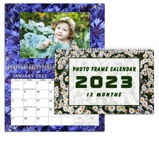 2023 Photo Frame Wall Spiral-bound Calendar - (Geometrics Edition #013) - £10.27 GBP