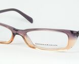 DONNA KARAN DK 1504 3080 TRANSPARENT PLUM BROWN EYEGLASSES 50-16-135mm I... - $71.28