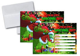 12 The Grinch Birthday Invitation Cards (12 White Envelops Included) #2 - £15.84 GBP