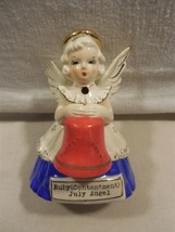 Vintage SR Fine Quality Japan Ceramic July Birthday Angel Girl Figurine - As Is - £8.61 GBP
