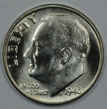 1946 P Roosevelt uncirculated silver dime BU - £8.43 GBP