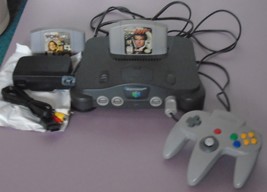 Vtg Nintendo 64 Control Deck Console Complete Gaming System W/2 Games Nus 001 Usa - £111.01 GBP