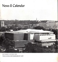 Vintage Cleveland Museo Of Art News Y Calendario Septiembre/Octubre 1983 - £27.05 GBP