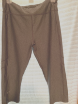 UNDER AMOUR LADY &#39;S  COMPRESSION   HEAT GEAR  LEGGINGS LARGE GRAY  B4 - $11.88