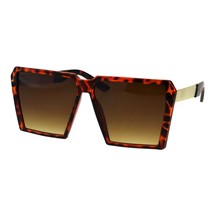 Women&#39;s Super Oversized Sunglasses Square Trapezoid Frame UV400 - £8.69 GBP+