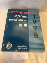 1998 GMC SAFARI &amp; ASTRO VAN ML VAN M L Service Shop Repair Manual Vol 3 - £7.76 GBP