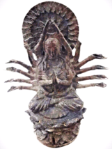 11&#39;&#39; Tibet Temple Ceramic/Clay 1000 Arm Avalokitesvara Kwan-Yin Buddha S... - £153.03 GBP