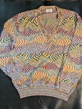 Missoni Bergdorf Goodman Maglione A V ZigZag Manica Lunga Italia 56 L - $446.97