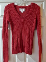 American Eagle Outfitter Ladies Size Small Knitted Sweater Red - £11.96 GBP