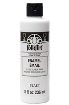 FolkArt Enamel Gloss Acrylic Paint, 7149 Titanium White, 8 Fl. Oz. - £8.00 GBP