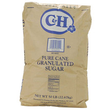 White Granulated Sugar - 50 lb bag - $198.85