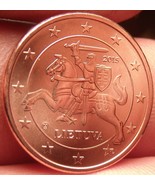 Gem Unc Lithuania 2015 2 Euro Cents~Knight On a Horse~Free Shipping - £2.34 GBP