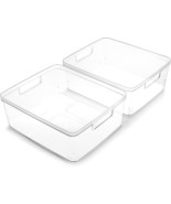 Bino | Plastic Storage Bins, Medium - 2 Pack | The Lucid Collection | Mu... - $53.24 CAD