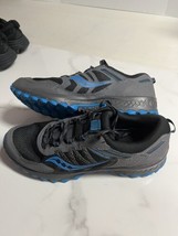 Saucony Trail Running Shoes Mens 11.5 Black/Blue S20524-24 - $49.50