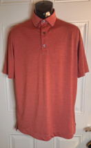 Men&#39;s FootJoy Red Stripe Short Sleeve Polo Golf Shirt Size: MEDIUM - £29.52 GBP