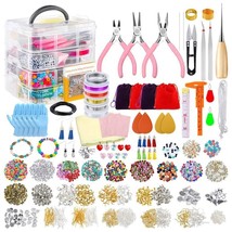 Jewelry Making Supplies DIY Kit with Beads Charms Findings Jewellery Pliers Bead - £71.49 GBP