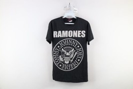 Vintage Y2K 2008 Mens Size XS Thrashed Spell Out The Ramones Band T-Shirt Black - $49.45