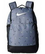 Nike Brasilia All Over Print 2 Medium Backpack, BA6041 065 Cool Grey/Bla... - £39.92 GBP