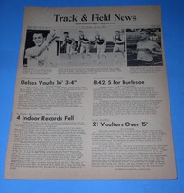 Peter Snell Dyrol Burleson Track &amp; Field News Magazine Vintage April 1962  - £23.58 GBP