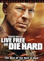 Live Free Or Die Hard - movie on DVD - starring Bruce Willis &amp; Justin Long - £7.95 GBP