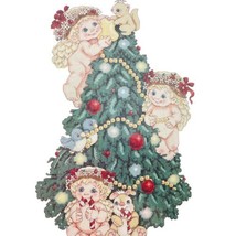 Dreamsicles Counted Cross Stitch Christmas Tree Cherubs Kit 113323 Vintage - $28.46