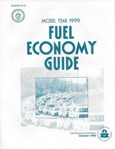 EPA 1999 Fuel Economy Guide vintage US brochure Gas Mileage - $6.00
