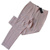 NWT Lafayette 148 Clinton in Macaroon Pink Clinton Finesse Crepe Cuffed Pants 6 - £49.00 GBP