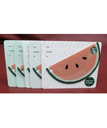 Lot of 5 Starbucks 2019 Die Cut Watermelon Key Chain Gift Cards New with... - $201.97 MXN
