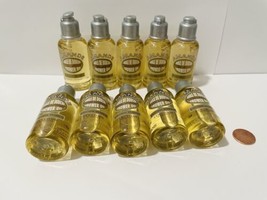 10 L&#39;Occitane En Provence AMANDE Shower Oil Almond 35mL 1.1 oz Travel Size - £33.81 GBP