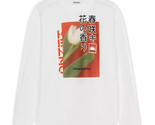 Kenzo Men&#39;s Daisy &amp; Tulip Cotton Oversized Fit Crewneck Sweatshirt White-XL - £113.24 GBP