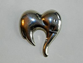 Vtg Mexico 925 Sterling Silver Large Handmade Elephant Hollow BROOCH/PIN/PENDANT - £27.97 GBP