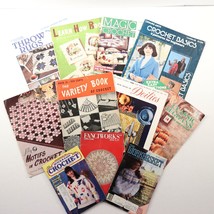 Lot of 11, VTG Crochet Pattern Books, Magazines, Leaflets, Knitting, Tatting - £20.95 GBP