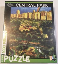 The Saturday Evening Post Jigsaw Puzzle Central Park NYC 1000 Piece Rainbow - $14.95