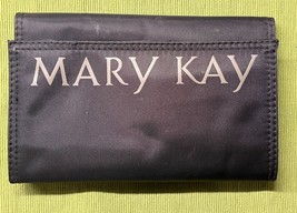 VINTAGE MARY KAY Cosmetics Travel Make-Up Foldable Small Bag Case Black - $217.80 MXN