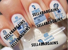  2025  NORTH CAROLINA TAR HEELS UNC》10 Different Designs》Nail Art Decals - €8,05 EUR