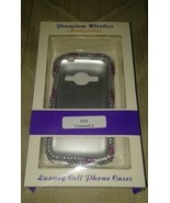 ZTE Concord 2 Rhinestone Phone Case Pink Silver Diamond Snap On - £5.43 GBP