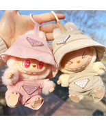 Labubu Doll Corduroy Clothing Set with Hat &amp; Shoes DIY Accessories for 1... - $24.54 CAD+