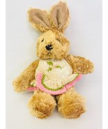 Rich Easter Bunny Rabbit  Brown With Skirt Stuffed Animal Plush Soft Toy... - £20.23 GBP