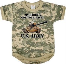 9-12 month Baby Infant One Piece US ARMY SOLDIER Camo Shower Gift Rothco 67056 - £9.47 GBP