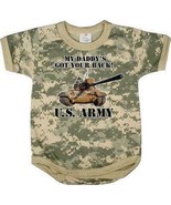 9-12 month Baby Infant One Piece US ARMY SOLDIER Camo Shower Gift Rothco... - $11.99