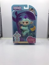 Fingerlings Interactive Baby Monkey Zoe(Turquoise, Purple Hair) WowWee NEW - £14.75 GBP