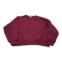 Walt Disney World Plain Maroon Sweatshirt Pullover Size Large - Please Read - $12.60