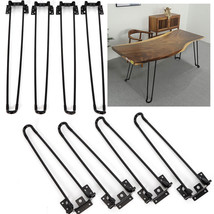 4pcs 18.5&quot; Folding Table Legs Hairpin Solid Iron Bar Heavy Duty Furnitur... - $29.99