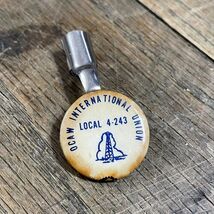 Vtg Pencil Clip Oil, Chemical and Atomic Workers International Union Loc... - $14.40 CAD