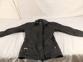 Vintage KC Collection Women's Leather Jacket Biker Casual Large Black 50234 - $13.50